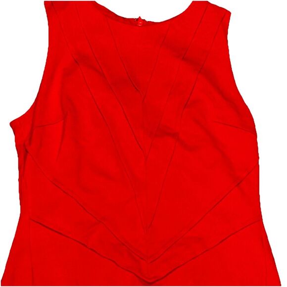 Vince‎ Camuto Red Sheath Dress Womens 8 Office Corpcore Valentine - Picture 1 of 11